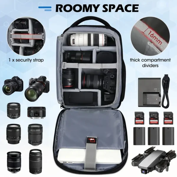 0e32bae9-148e-4a14-a73a-12e0057be5e6 Lubardy Camera Backpack