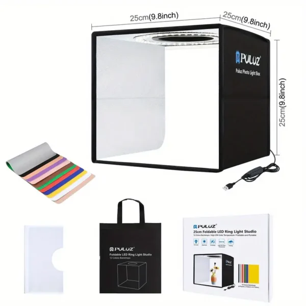 0f1c1c97-b009-4788-80e8-be949d47ad90 25cm/9.8inch Folding Portable Photo Studio