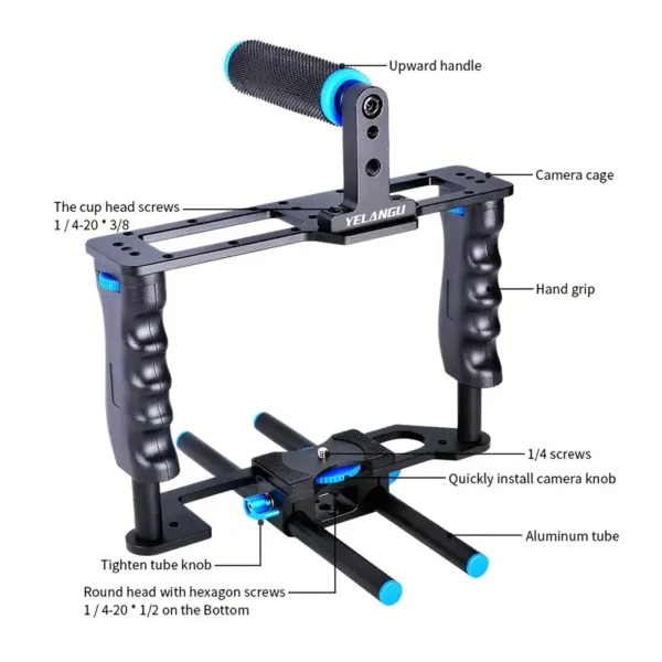 209f4442-90b1-43cd-ba21-1ffc9ed8b3eb YELANGU DSLR Camera Video Cage