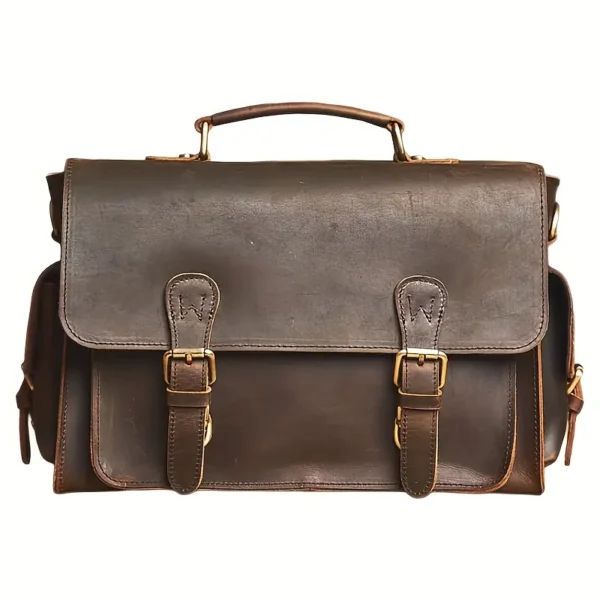 3465f7fa-10ae-46e1-9d41-e06296368d2f Vintage Men's Genuine Leather Camera Bag
