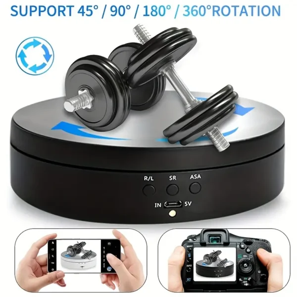 56bf2a9d-55a7-4315-a789-c2e66864effb 360° Motorized Rotating Display Stand