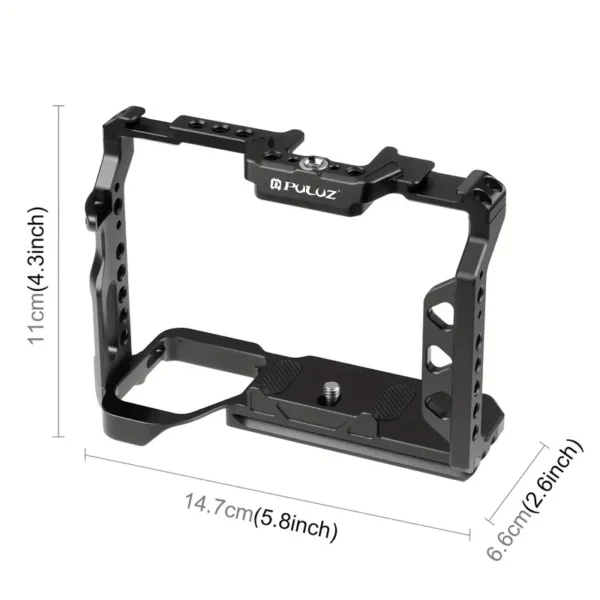 5f8e79f3a7daf6a7948c7ab7354347e6 PULUZ Aluminum Alloy Camera Cage Stabilizer Rig
