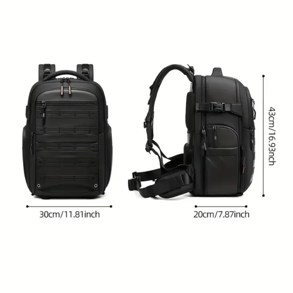 Large Black Photography Backpack