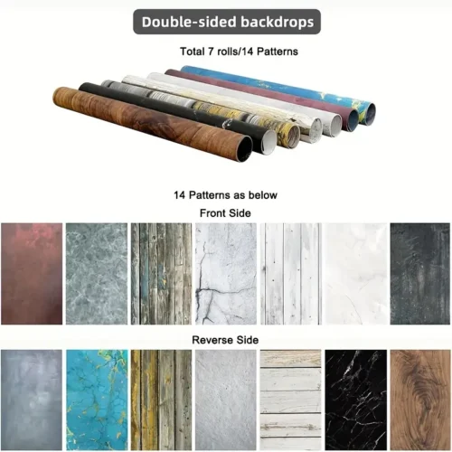 7PCS PVC Photography Backdrops