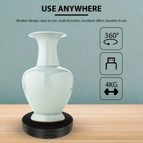 e9add5e5-0385-4743-af4f-82502dc8faa0 360° Motorized Rotating Display Stand